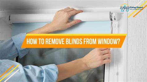 how to remove mini blinds from metal brackets|window blinds removal instructions.